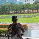 Personel Batalyon D Pelopor Melaksanakan Pelayanan Unras di Mabes Polri Jakarta Selatan