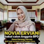 Novia Erviani Bacalon BPD Desa Karang Harum: Aktif, Maju Bersama Bangun Desa