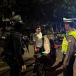 Patroli Brimob Yon D Pelopor Sasar Sejumlah Titik Rawan di Bekasi Kota
